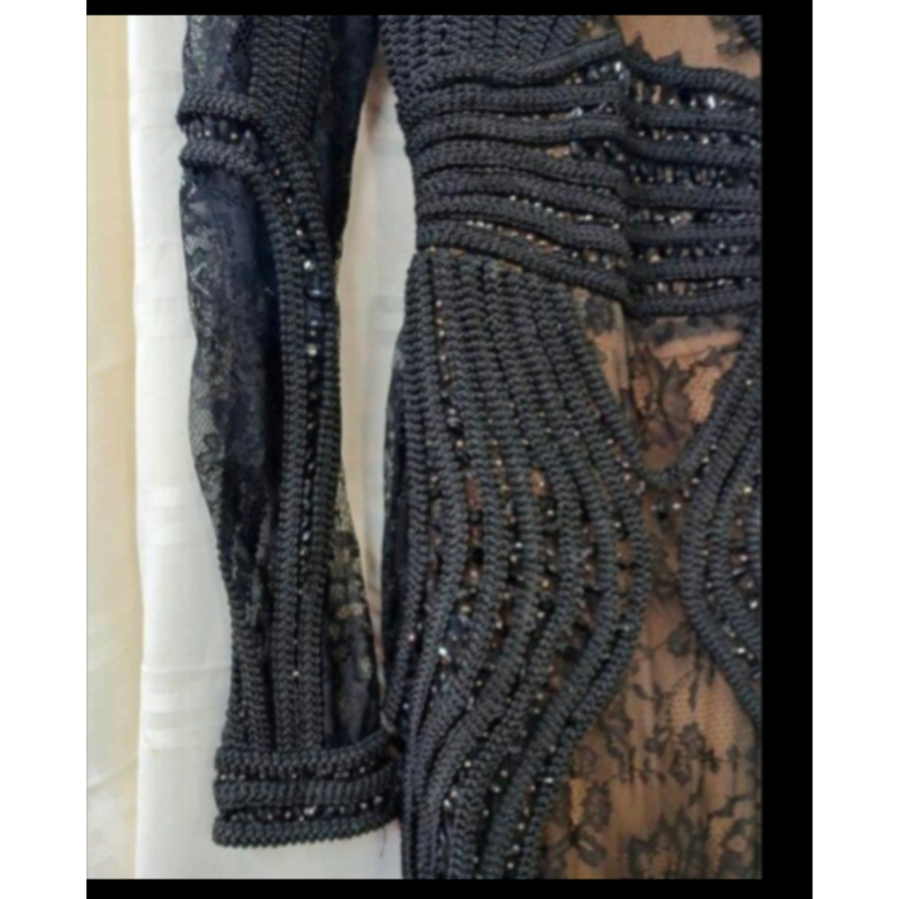 Royal Queen Black Custom Gown Size 8 Stunning Maker of May Queen